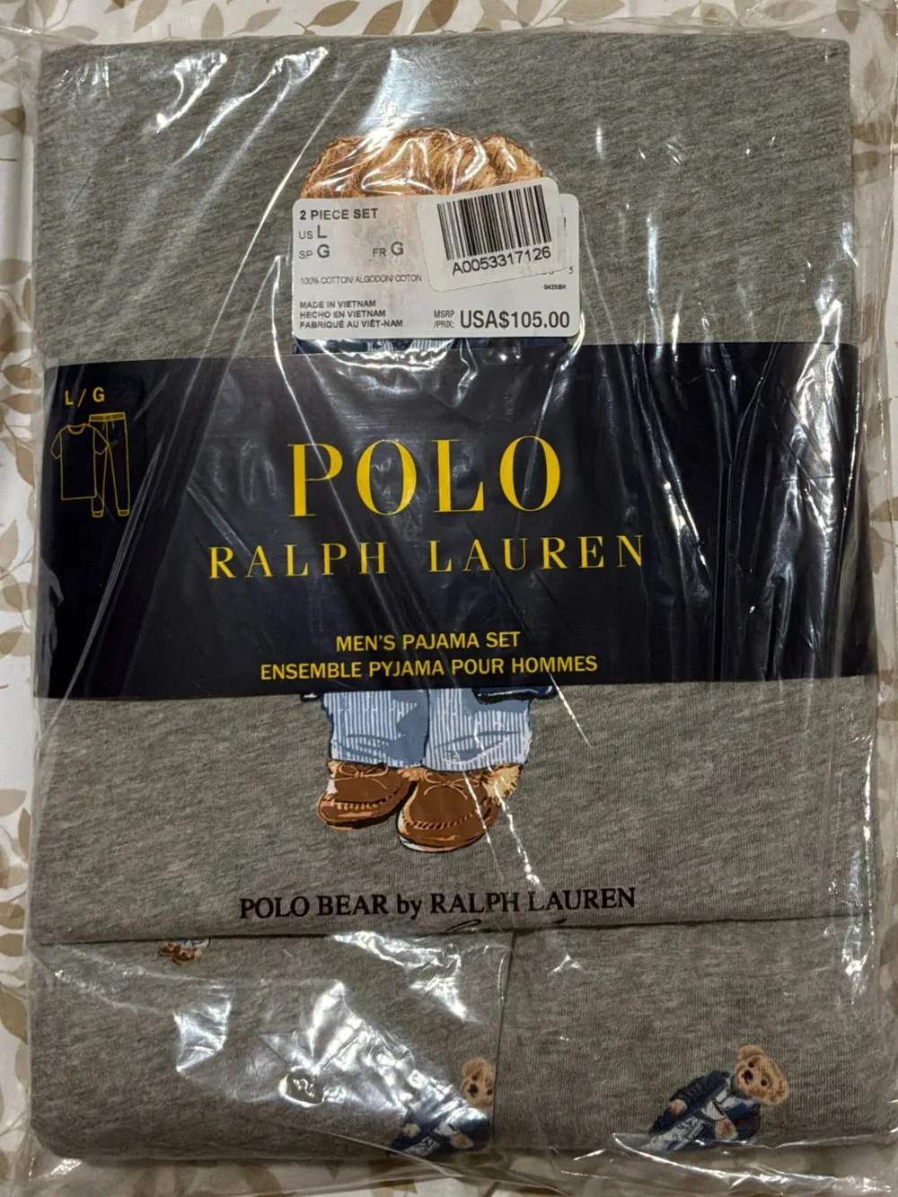 BRAND NEW ⭐️ Polo Bear Cotton Jersey Sleep Set by Ralph Lauren Men’s